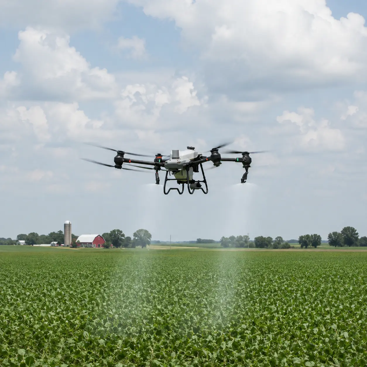 Camera-guided field repair of an agricultural drone
