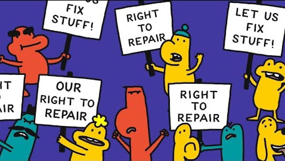 right-to-repair-protest